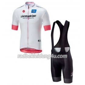 Set Weißes Kurzarmtrikot + Trägerhose 2018 Giro d'Italia
